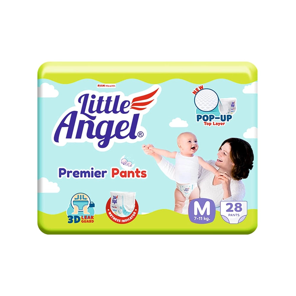 Little Angel Premier Baby Pants Medium 28 Pcs